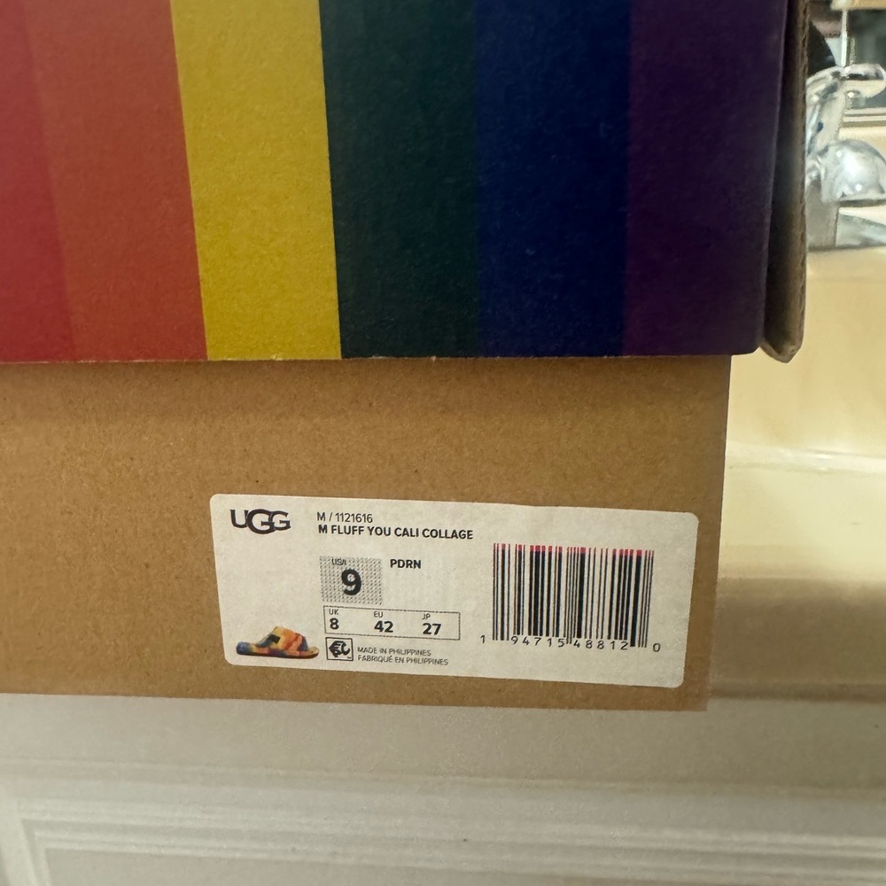 UGG Multicolor Fluff You Slides